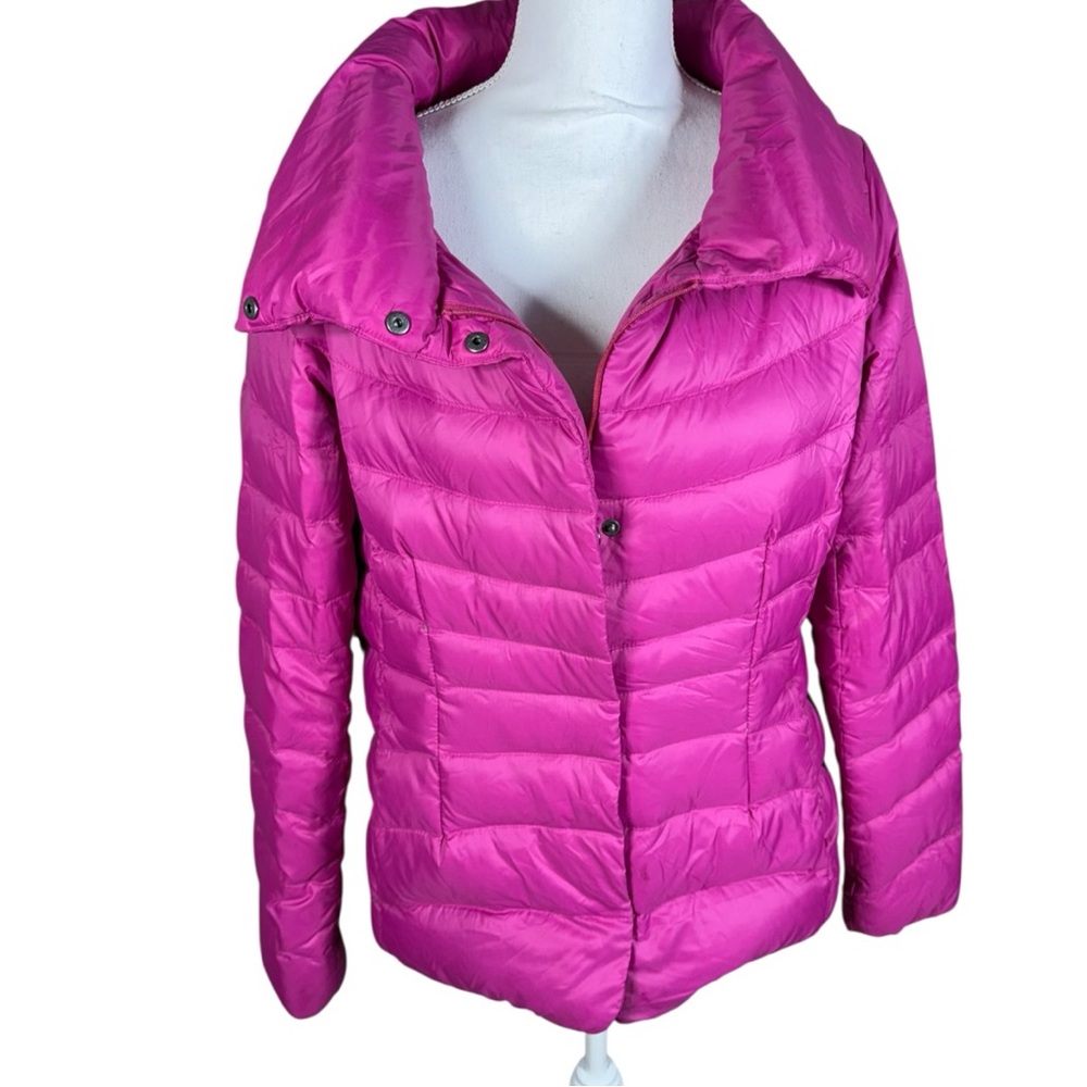 Eddie Bauer Bright‎ Pink Quilted Packable Puffer Jacket